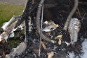 Wohnmobil ausgebrannt Koeln Porz Linder Mauspfad P140